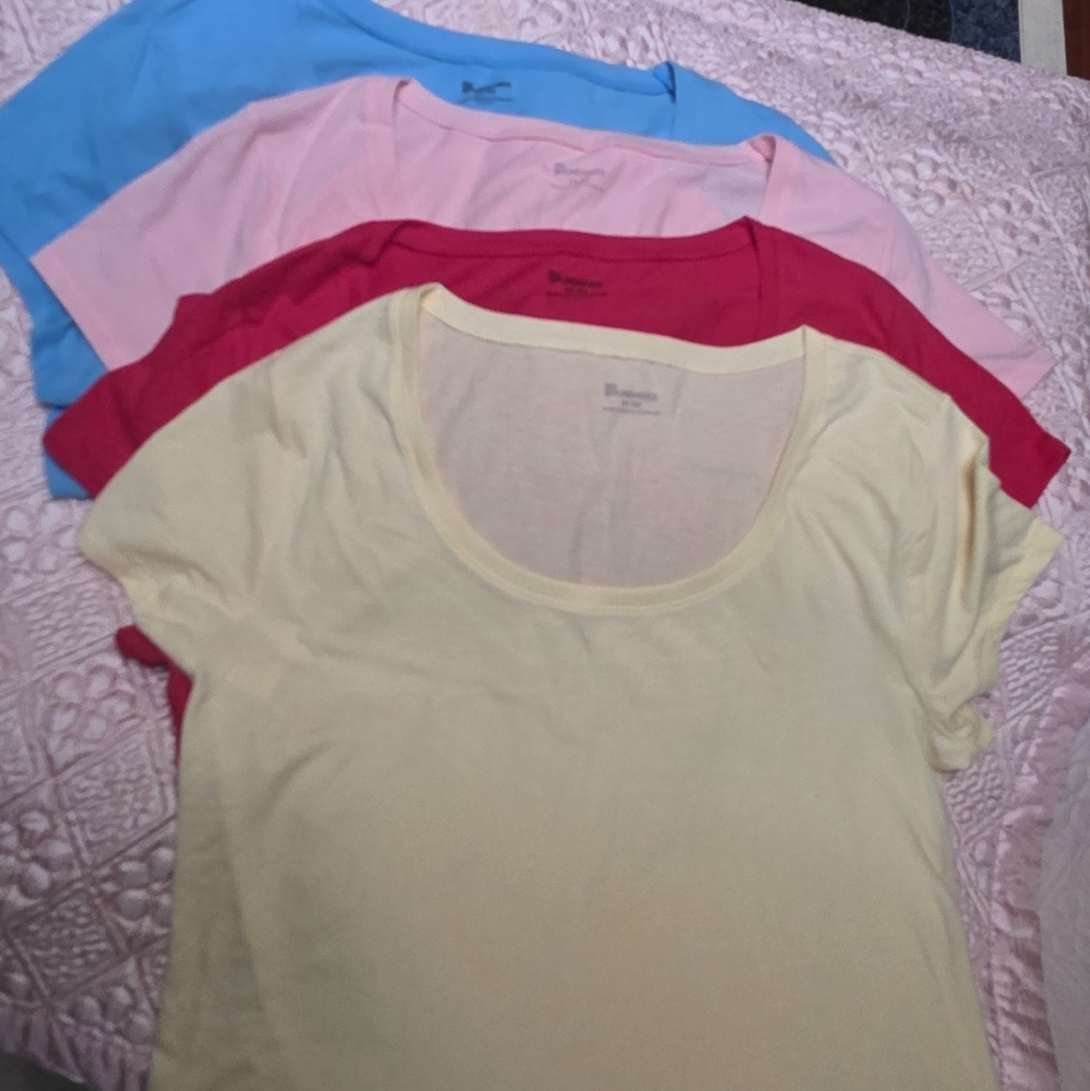 No Boundries, Women's Short Sleeve Tee - Blue, Pink, Red, Yellow